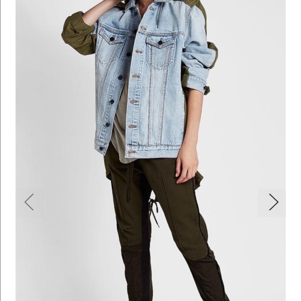 Alexander Wang.T denim layered jacket